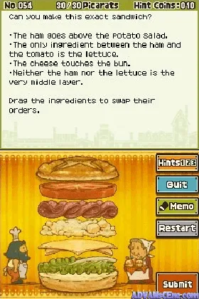 Profesor Layton y el Futuro Perdido, El (Spain) screen shot game playing